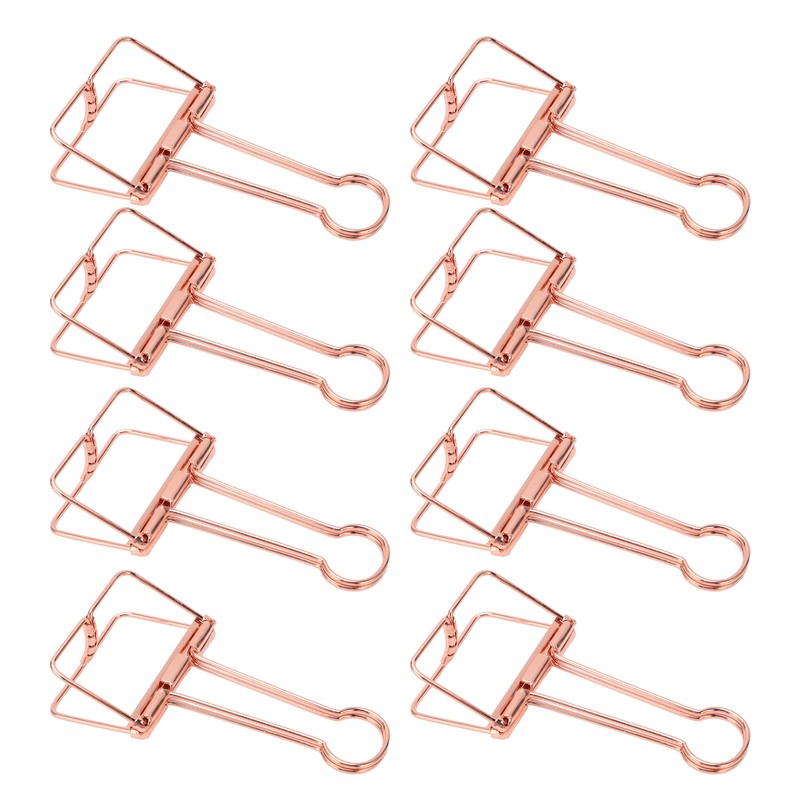 30Pcs Wire Binder Clips 2in Wide Hollow Out Strong Metal