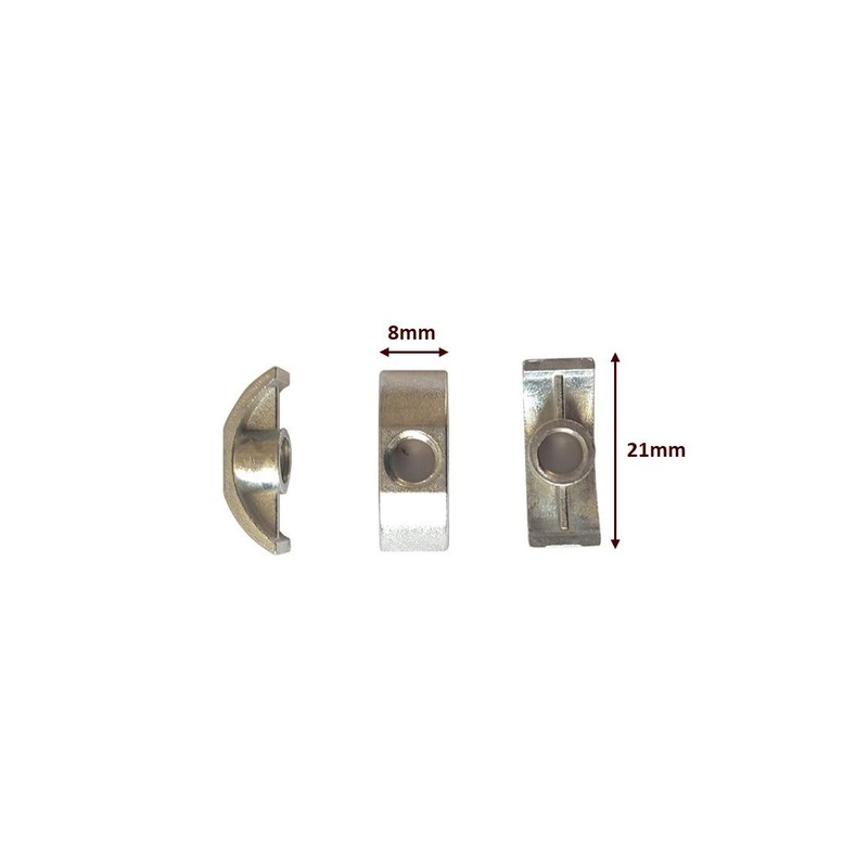 New Replacement M6 Half Moon Lunar Bed Nuts (pack of