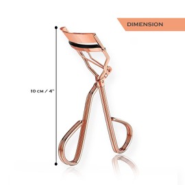 AKH® Eyelash Curler Rose Gold Stainless Steel Curling Applicator Metal Makeup Tool Cosmetic Makeup Tool One Size Stainless Steel Perfect Curling Applicator for Women Eyelashes