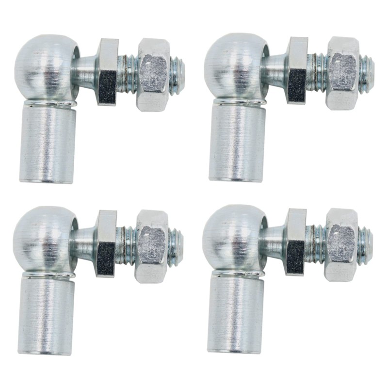 BIAREN 4pcs L-Shape Ball Socket End Fitting Female Thread M6