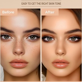 Peptide Bounce Balm Foundation,Foundation Full Coverage,Creamy Balm Foundati/on,Wrinkle Filler Primer,Moisturising Anti-Ageing Make-Up,Moisturizing Lasting Skin Cushion,Smoothes Skin Texture#Natural