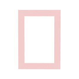 11x14 Mat Bevel Cut for 8x10 Photos - Acid Free Pink Precut Matboard with Backing Board and Crystal Clear, Self Seal Photo Mat Bag - for Pictures, Photos, Framing - 4-ply Thickness