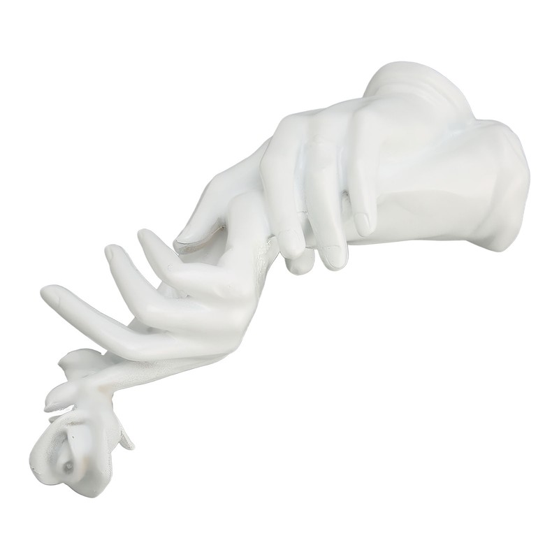 Hand Display Stand White Resin Smoothing Elegant Multifunction Jewelry Display