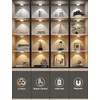 GBEAST 6 Pack Under Cabinet Lighting, Rechargeable Motion Sensor Puck