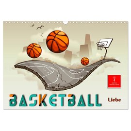 Basketball Liebe (Wandkalender 2026 DIN A3 quer), CALVENDO Monatskalender