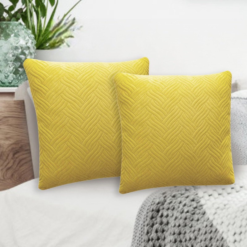 Betadistor Orange Cushion Covers 18x18Inch 2-Pack: Soft Decorative Throw Pillow