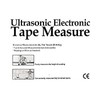 Electronic Measuring Tape, Ultrasonic, 50', Sinometer EM56