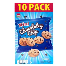 Sobisk Mini Chocolatey Chip Cookies 10 pack - Tiny cookies, big flavor—perfect for quick snacks or sharing.