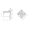 Square Flange Linear 30 mm LMEK30UU