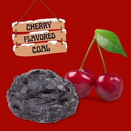Sweetzo - Christmas Lump of Coal Candy, Cherry Flavored Gummy, Funny Stocking Stuffer Gift, 2.04 Ounces (Pack of 2)