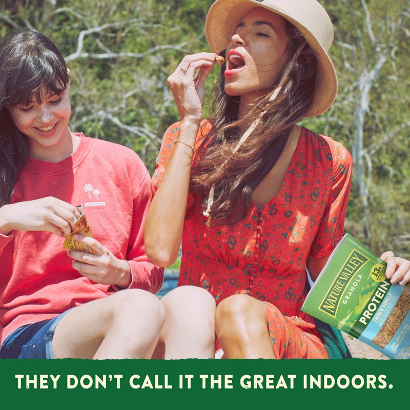 Nature Valley Protein Granola, French Vanilla Granola, Resealable Snack Pouch,