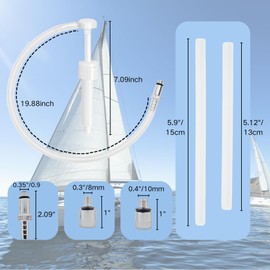 SeaSierra Mercury Lower Unit Gear Oil Pump Extractor with 830749 Gearcase Oil Drain Plug Gaskets for Standard Quart Bottles Fit Mercury Mercuriser Outboard Motors