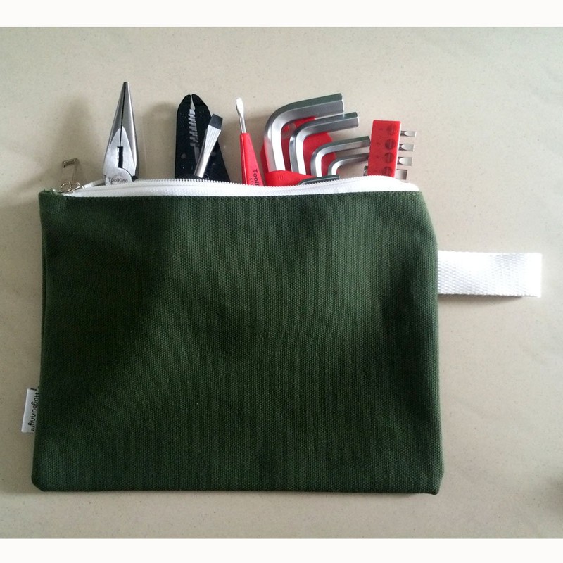 Augbunny 100% Cotton 16oz Heavy Duty Multi-purpose Canvas Zipper Tool