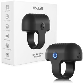 KISSILYN Multifunctional Mini Finger Massage Ball, Rechargeable Portable Relaxation Massage Tool (Black)