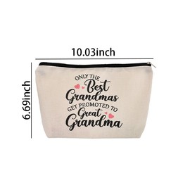 Kilener Mothers Day Gift for Grandma Makeup Bags for Women Nana Birthday Gifts from Grandkids Nanny Gifts for Grandma Grandmother Travel Cosmetic Bag