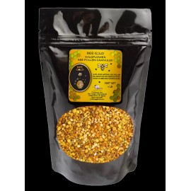 Prairie Sunshine Bee Gold Wild Flower Bee Pollen Granules (1 lb) Formerly Prairie Sunshine