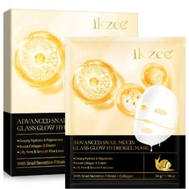 Soleneva Schnecken-Hydrogel-Gesichtsmaske mit Kollagen Feuchtigkeitsspendend und Straffend 34g