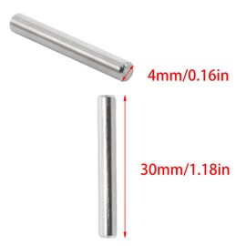 Adyoney 24Pcs 4mm x 30mm / 5/32 Inch x 1.18 Inch Dowel Pin 304 Stainless Steel Pegs Support Shelves Silver Tone