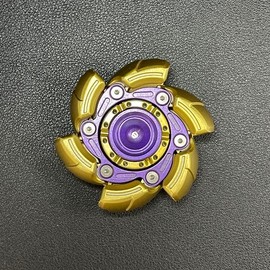 Mecha Fidget Spinner Deformation Metal Fidget Toy Gadget Novelty Toy Toys Stress Relief Relax EDC Gyro Finger Toy Ring Fingertip Spinner Flip ASMR ADHD Everyday Carry - Specification: Pillbug Gold/Purple