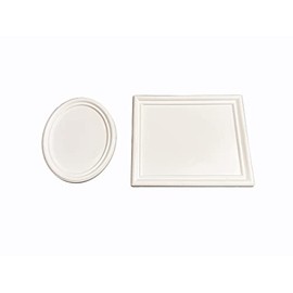 Proops Dolls House Picture Frame, Pack of 2 (Oval & Rectangular), 1/12th Scale. White (A1007A) Free UK Postage