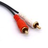 6.35mm to RCA Splitter Cable, Gold Plated 6.35 TRS Female