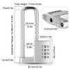 U Shaped Padlock 4 Digit Combination Lock with Adjustable Long