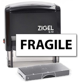 ZIGEL Customized Return Address Stamp Self Inking Rubber Stamp 1 Line - Choose from 15 Ink Colors