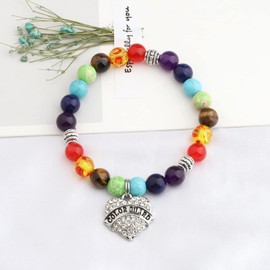 WSNANG Color Guard Bracelet Color Guard Mom Gift Flag Jewelry Color Guard Gift for Women (bead)