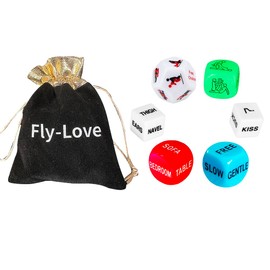 Funny and Romantic Role Playing Dice Luminous Dice Game,Novelty Gift for Honeymoon bacherette Party,Him and Her, Bridal Shower, Groom Roast,Newlyweds, Wedding, Anniversary, Marriage 2020
