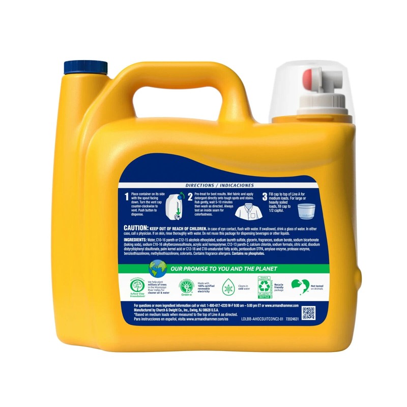 ARM & HAMMER Plus OxiClean Odor Blasters Liquid Laundry Detergent