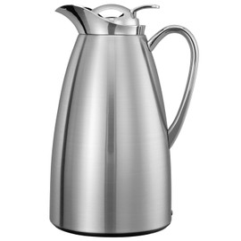 Service Ideas CJZS1BS Carafe, Stainless Steel Lined, Brushed/Polished, 1 L