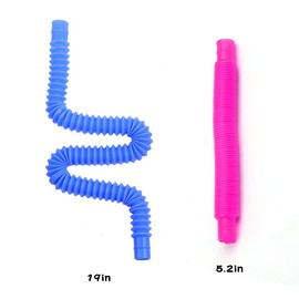 Lotsdonxia 8-Piece Sensory Fidget Tube Set Fun and Engagement Colourful Interactive Tubes for Stress Relief Creative Play (Random Color)