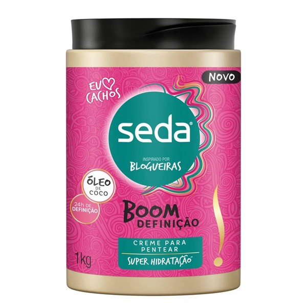 Linha Boom Looks Seda - Creme para Pentear Definicao 1000 Gr - (Seda Boom Looks Collection - Definition Combing Cream Net 35.27 Oz)