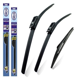 alca Germany Fits Dacia Sandero 2015-2020 Set of 3 Windscreen Wiper Blades Super Flat Front Rear 22"20"BL 11"L ASF2220BL11L