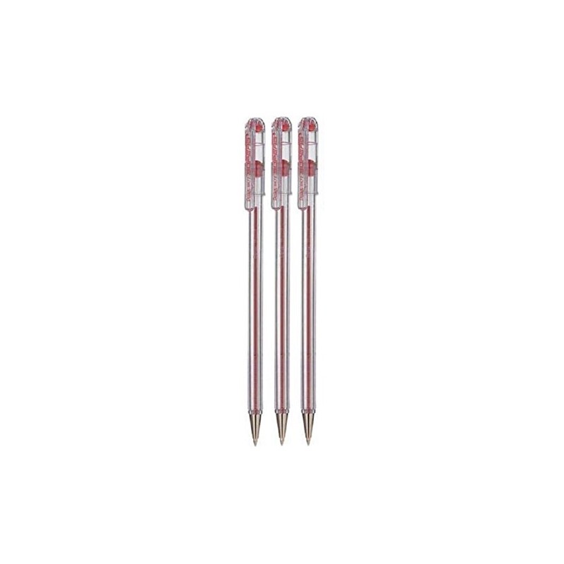 Pentel Red Superb Ballpoint Pen Ball Point Pens 0.7mm Nib