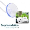 Zone Tech Pair Black and White Mirror Fuzzy Dice 2