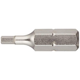 KS Tools 911.2956 1/4 Inch Classic Bit Hexagon Socket, Bore, 25 mm, 3/32 Inch, Pack of 5