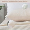 WhatsBedding Memory Foam Body Pillow with Plush Fuzzy Cover, Full
