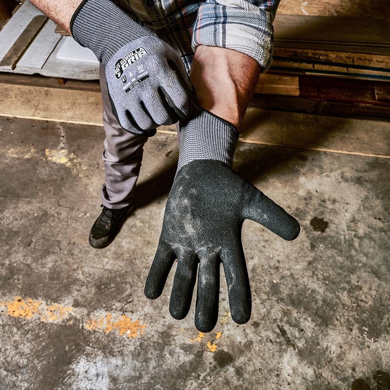 Gorilla Grip A1 Precision Grip, Cut Resistant Work Gloves, Nitrile