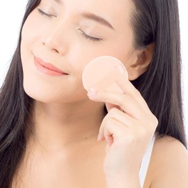 FRCOLOR Powder Puff Cosmetic Puff 16 Piece Rosie Rosa Puff Fluffy Loose Powder Solid Powder Suitable