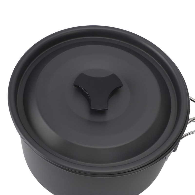 Camping Cookware Portable Nonstick Pot and Pan Set with Kettle