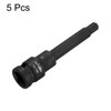HARFINGTON 5pcs T50 Torx Bit Socket 100mm/3.94" Length 1/2" Square