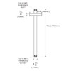 OFFO Shower Arm with Flange, 16 in Oil Rubbed Bronze