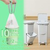Small Bin Bags10L Drawstring Bin Liners 72 White Waste Pedal