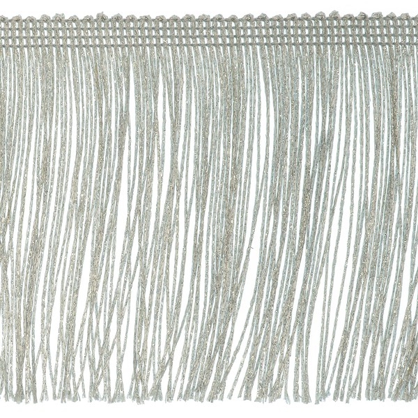 Trims By The Yard 4" Glitter Chainette Fringe Trim, Polyester-Made