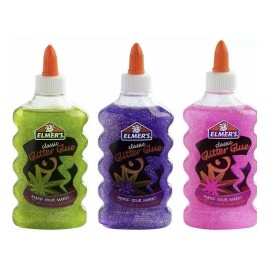 Elmer's Classic  Glitter  Glue  6 Oz - DIY Slime ~ YOU CHOOSE COLOR  - GREEN