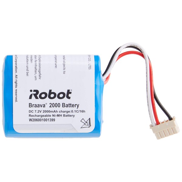 iRobot Braava Authentic Replacement Parts - 2000 mAh NiMH Battery for Braava® 380t and Mint 5200