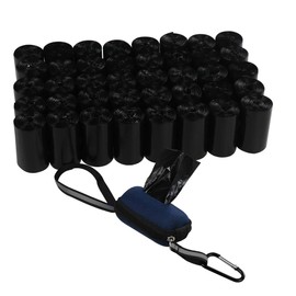 Ramddy 1400 Counts Dog Waste Bags with Dispenser, Dog Poop Bags 40 Rolls, Black