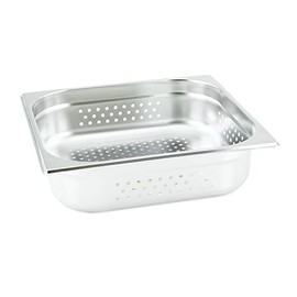 2/3 GN Container Perforated/Perforated 100mm Depth Stainless Steel