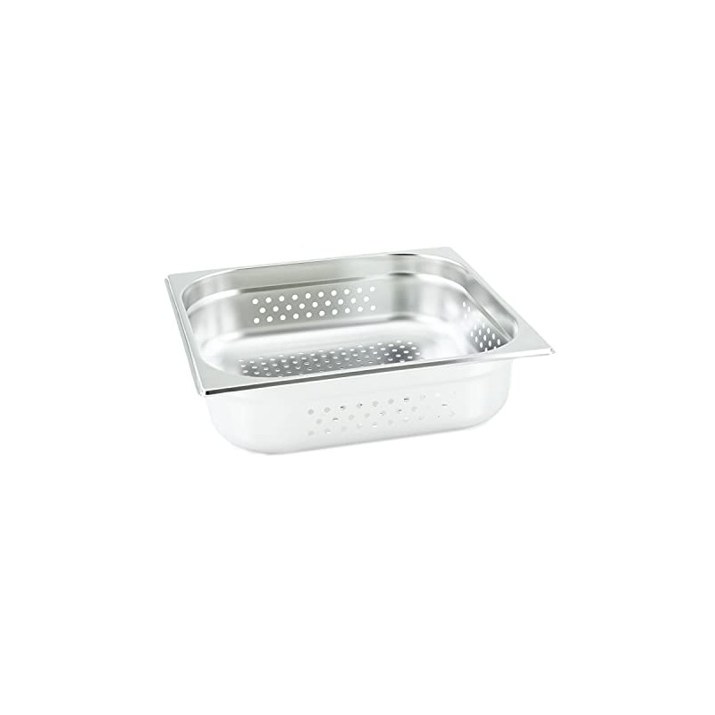 2/3 GN Container Perforated/Perforated 100mm Depth Stainless Steel